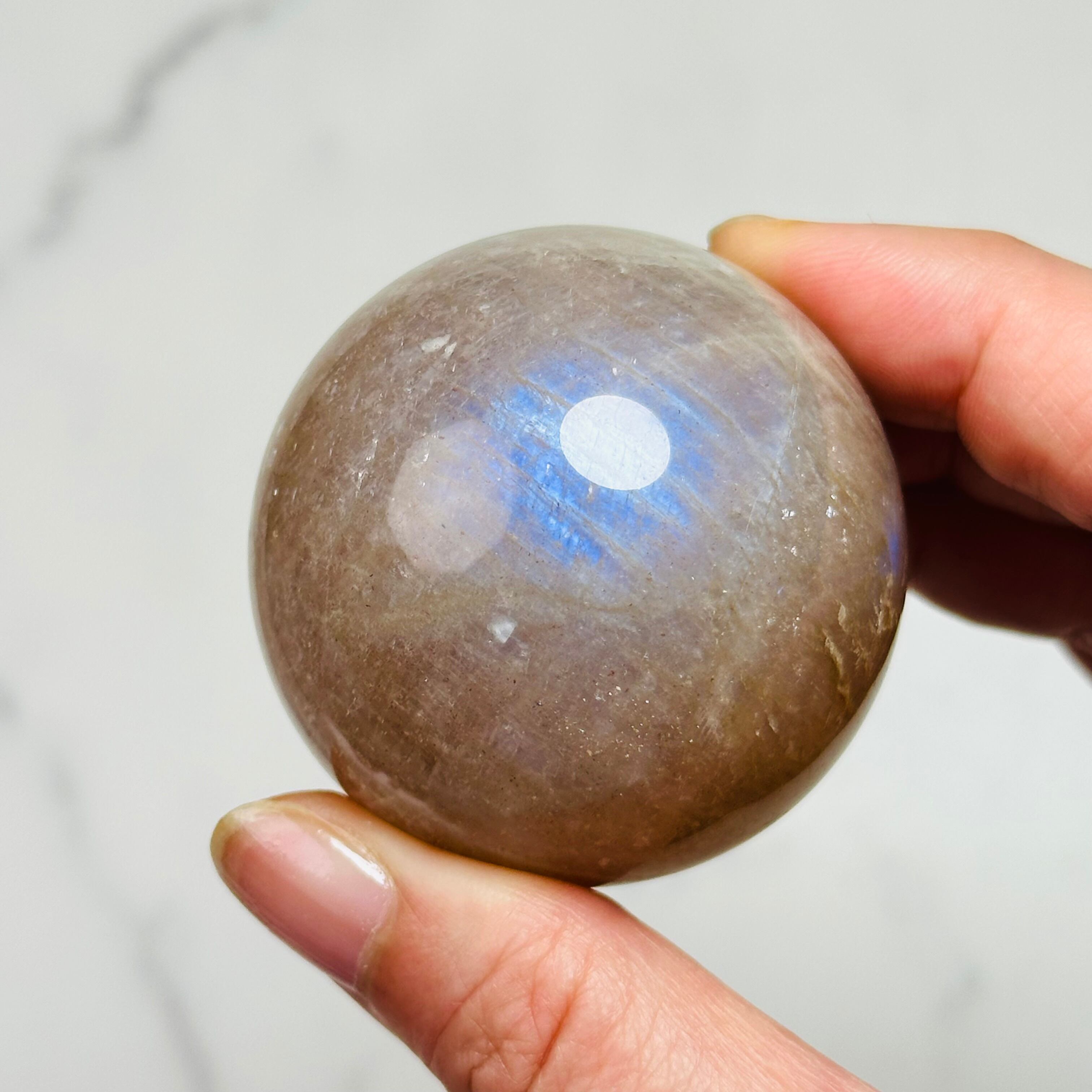 高品質 ムーンストーンスフィア♡ラスト1点No.2956 天然石 インテリア｜ムーンストーンスフィア Φ50mm | Mt.Sophia 天然石