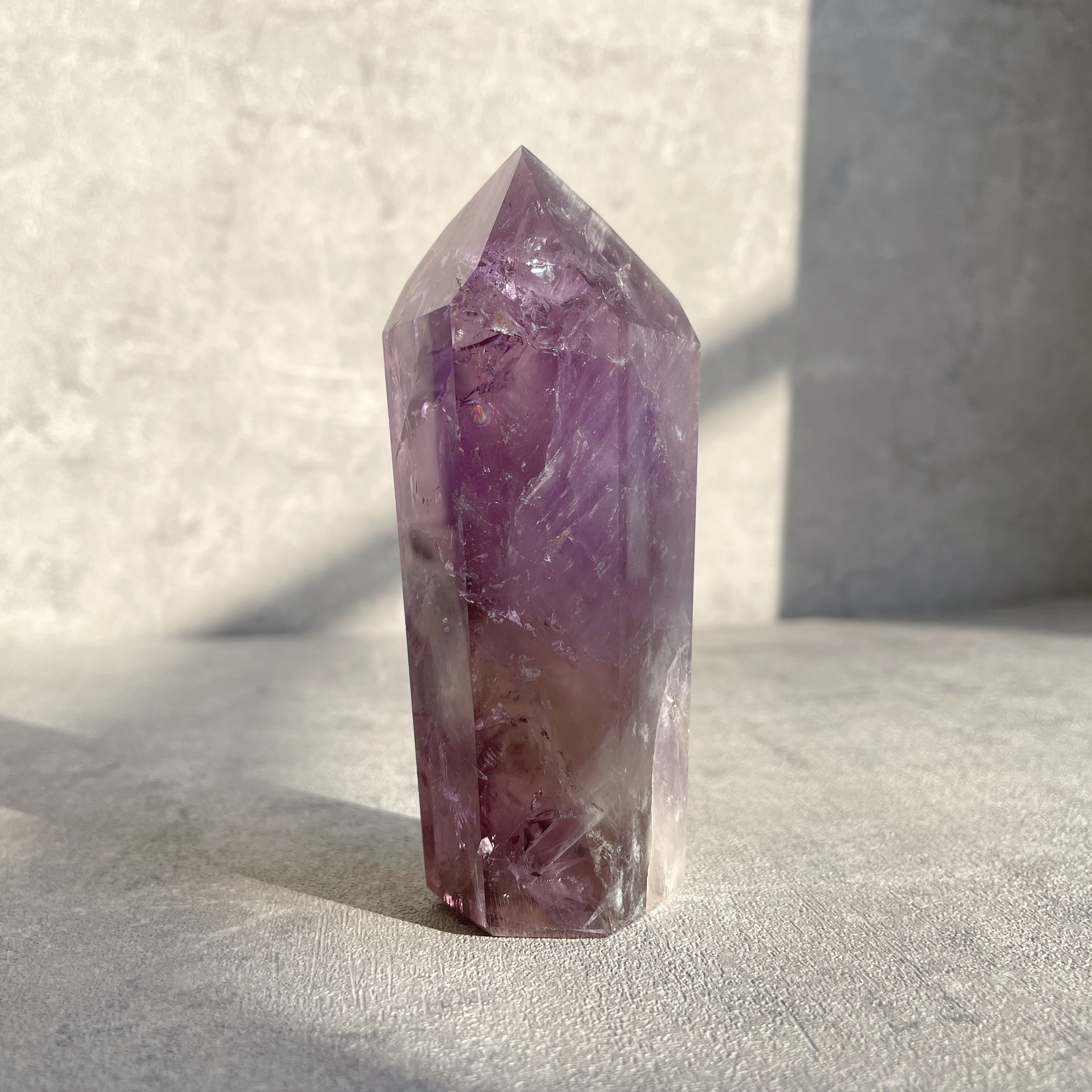 アメジストタワー ♡虹入り♡ブラジル産 アメジストタワー28◇ Amethyst tower ◇天然石