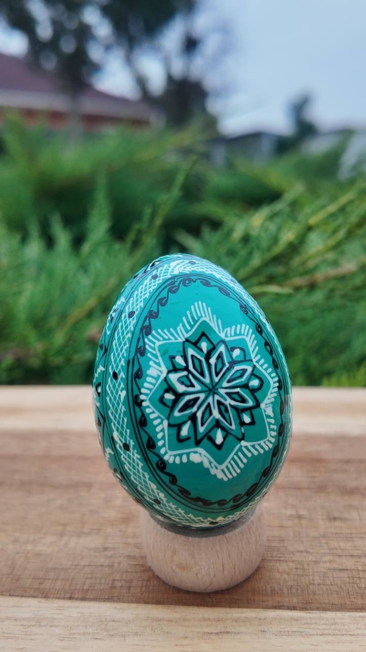 装飾用プィサンカ（イースターエッグ）with stand　コロミヤ博物館モデル - 3