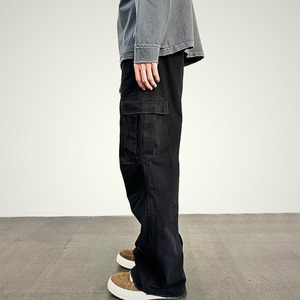 オールドウォッシュヴィンテージレトロダメージ加工ビッグポケットパンツ　1186