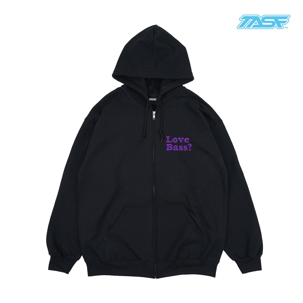 50%OFF!!　TASF / Love Bass? フルジップパーカー / Black