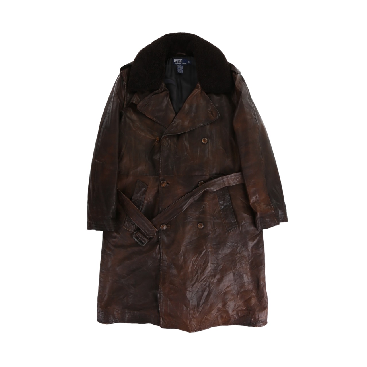1990's vintage Polo by Ralph Lauren 襟ボア ジェニュインレザー