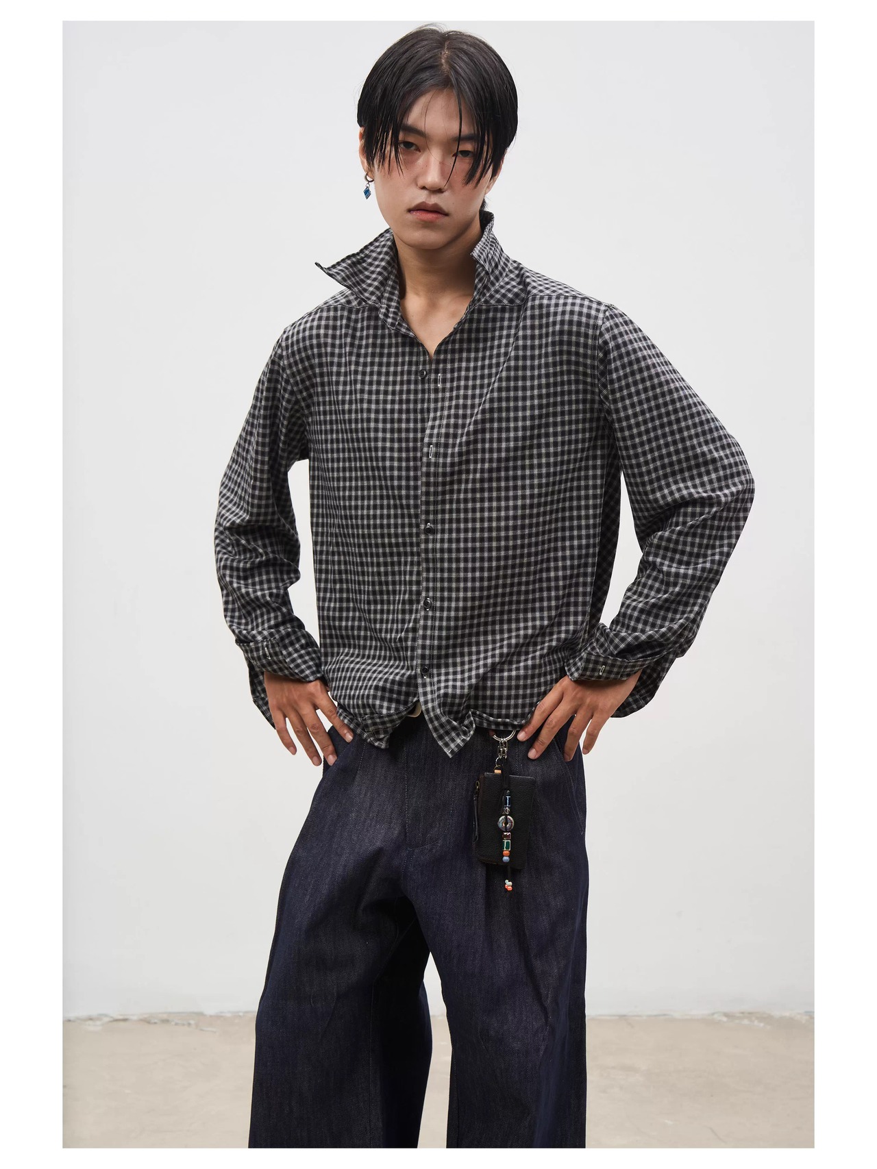 SOUTHFISH Wire Moldable Check Shirt