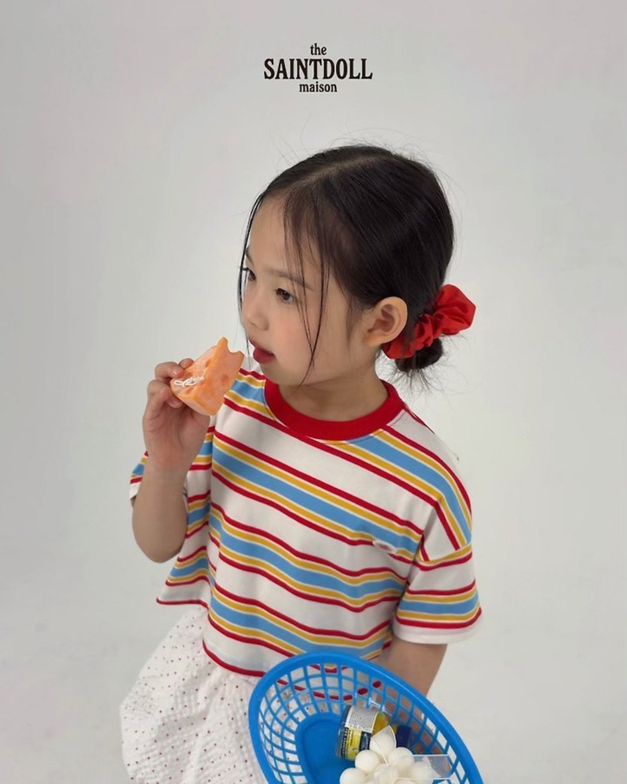 [SAINTDOLL] Saekdong Crop Top / [세인트돌] 색동크롭티