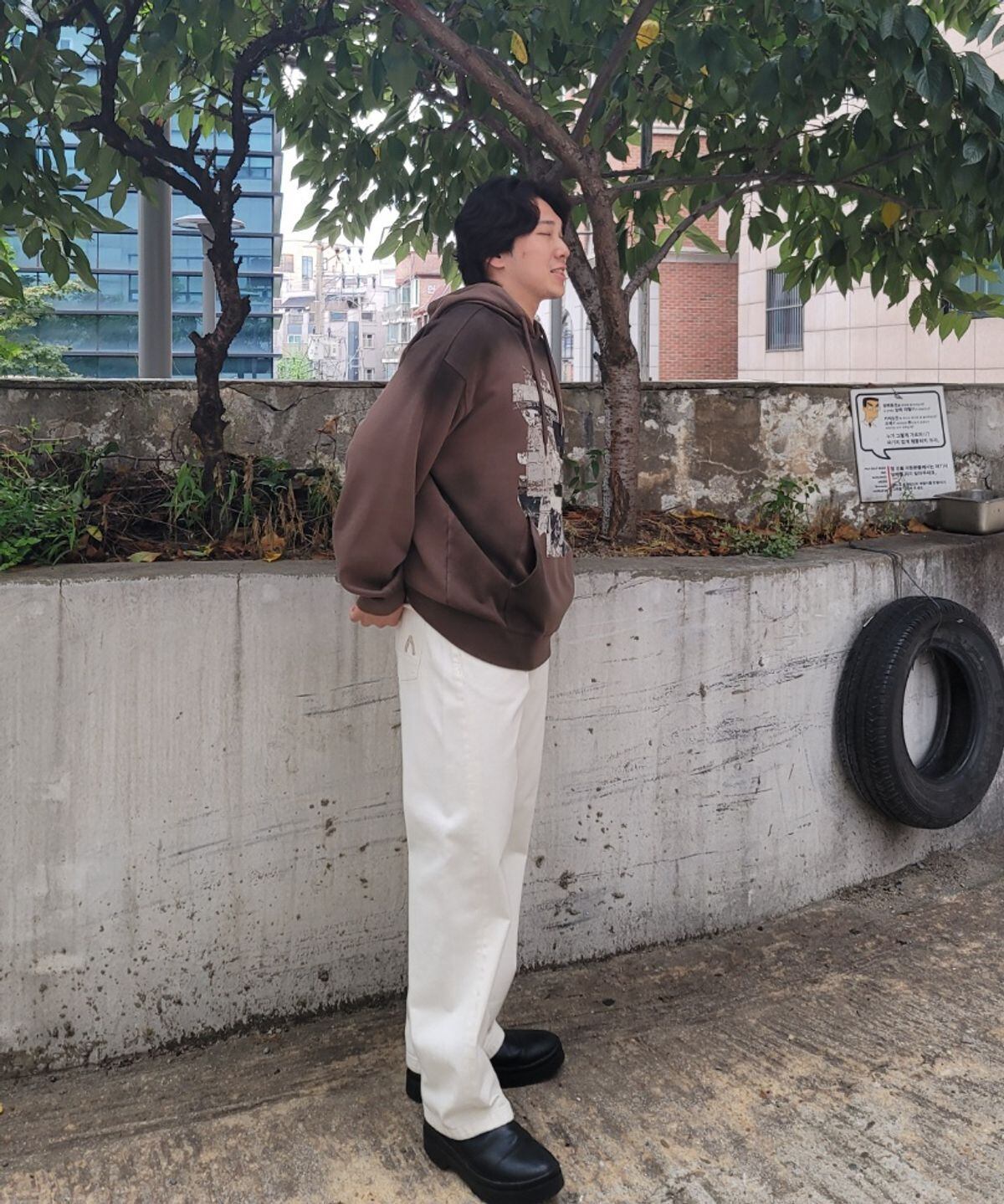 ☆BOYNEXTDOOR イハン 着用！！【BUCKAROO】a three-tiered graphic