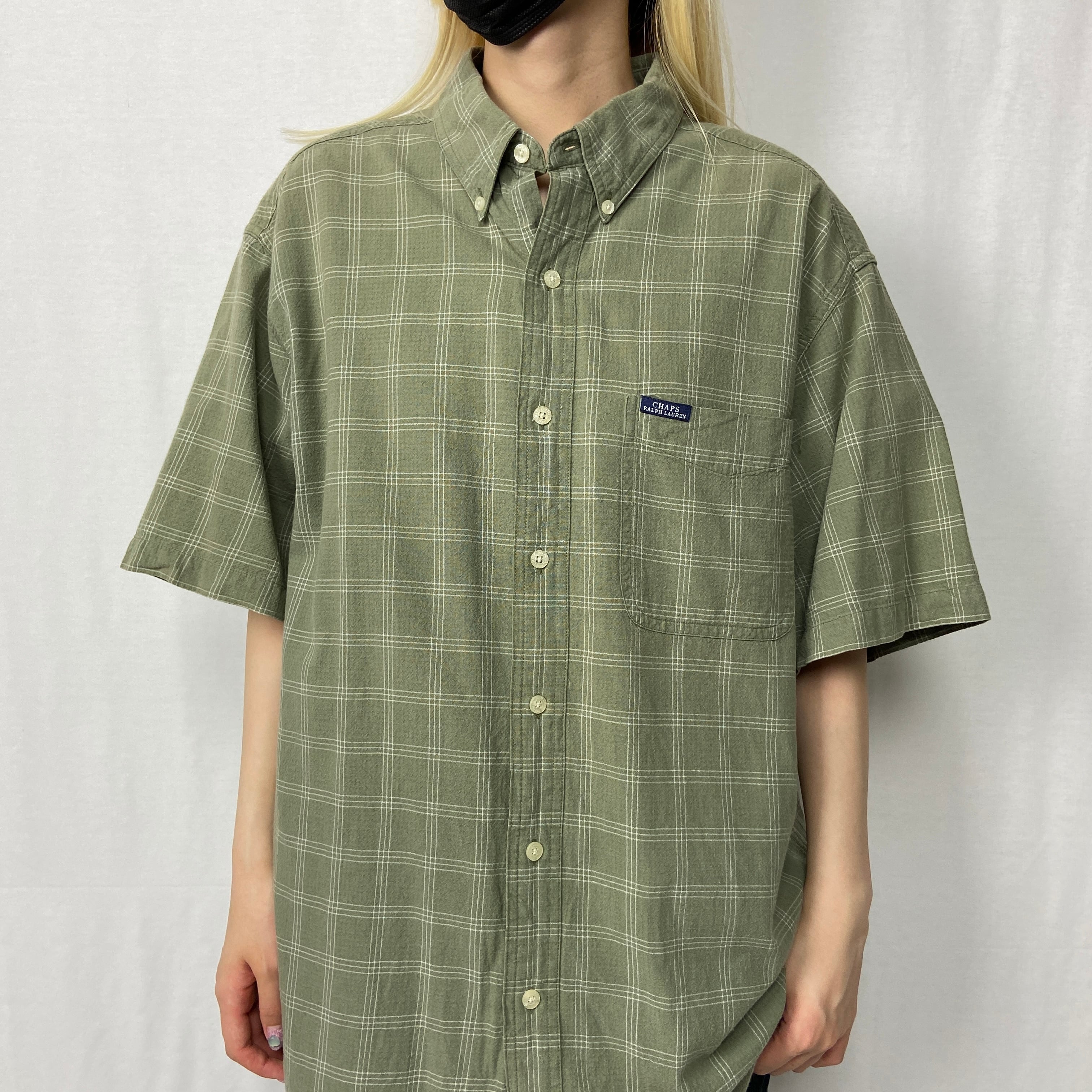 90年代 CHAPS Ralph Lauren チャップス ラルフローレン 半袖 チェック