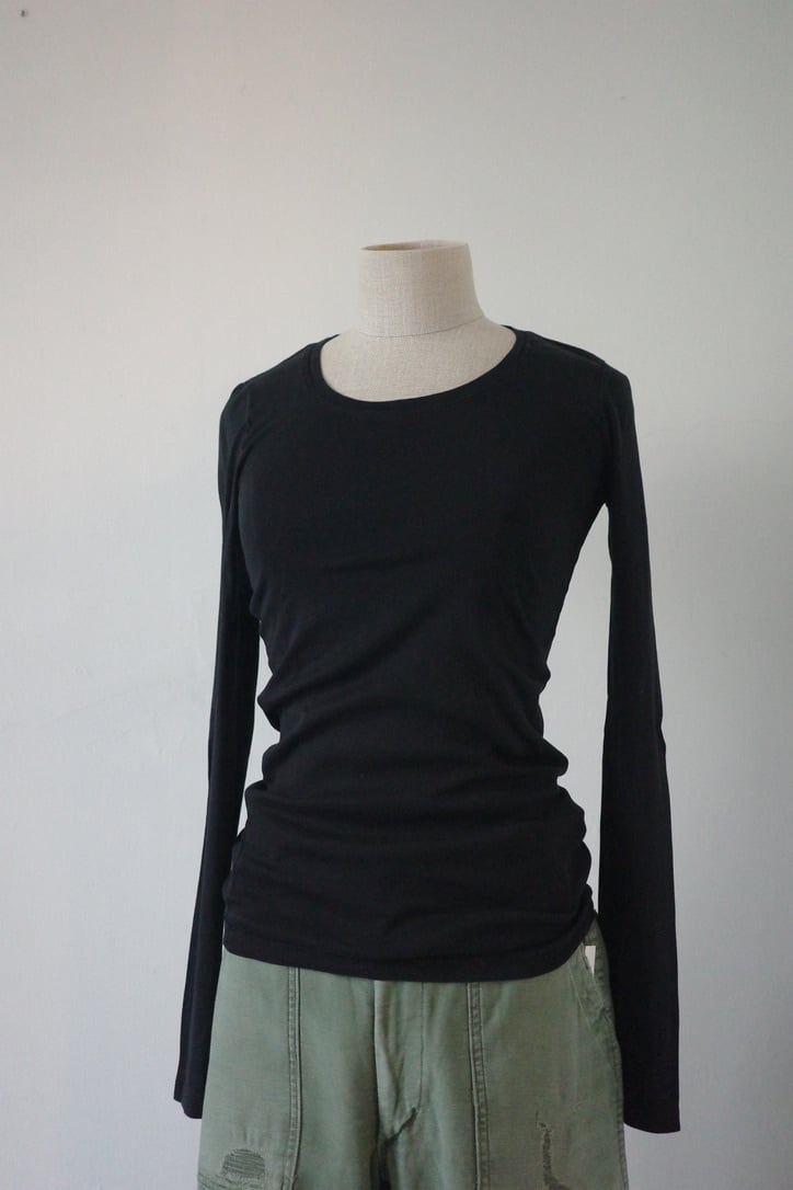 Schiesser Revival シーサーリバイバル / BERTA CREW-NECK 1/1 (WHITE/BLACK)