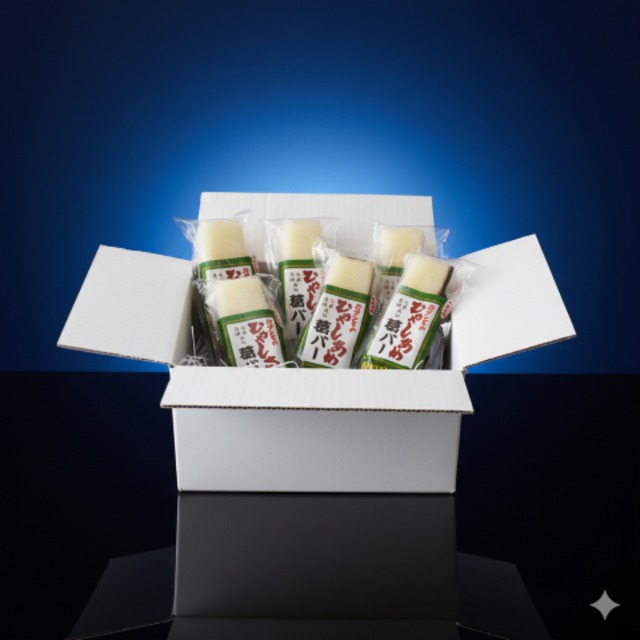 【ギフト包装BOX】〈古木酒店謹製/大阪スイーツ〉とけないアイス 　大阪銘品くずバー　カタシモのひやしあめ葛バー（６本入箱）