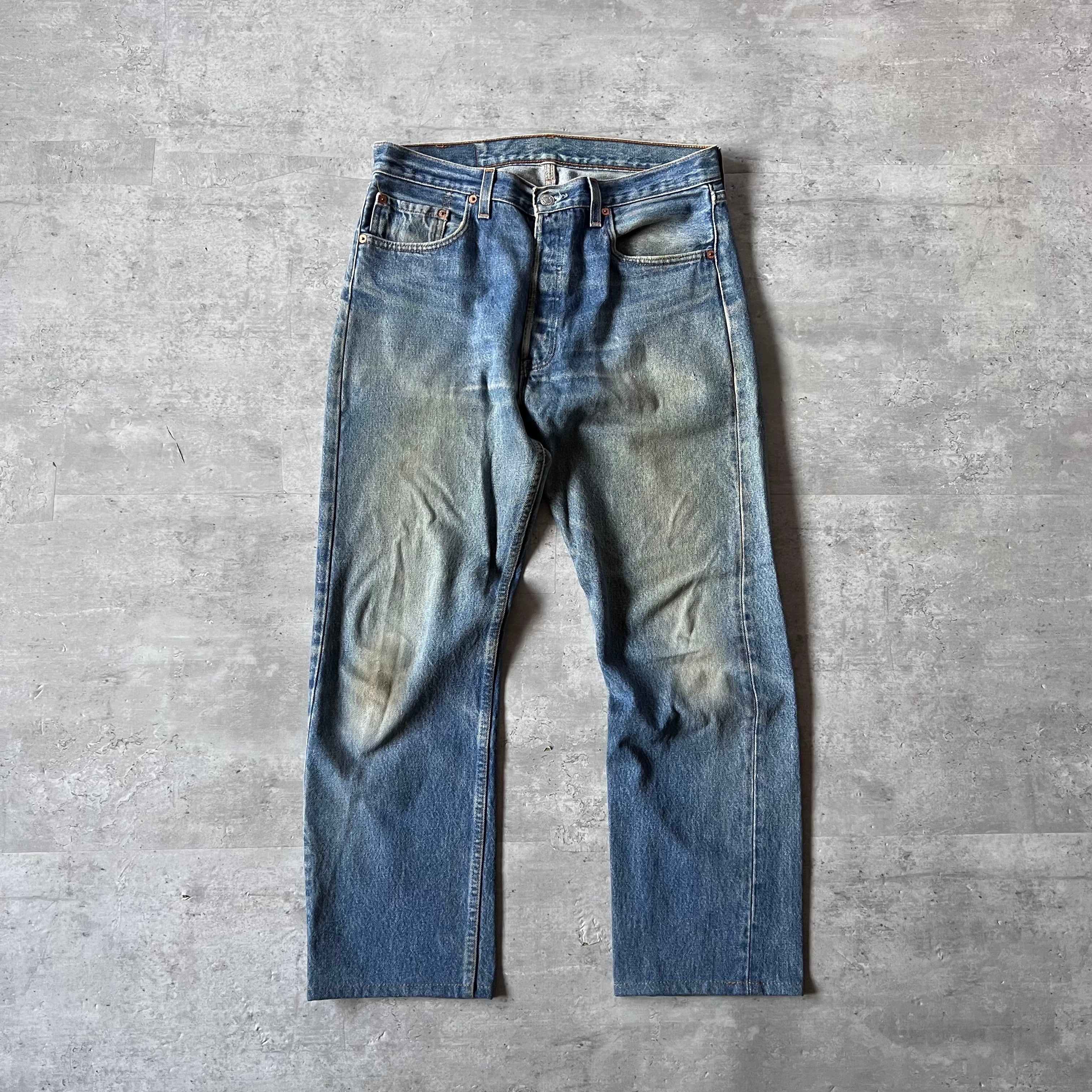 グランジ 90s USA製 Levi’s 501 デニムパンツ 33 × 32