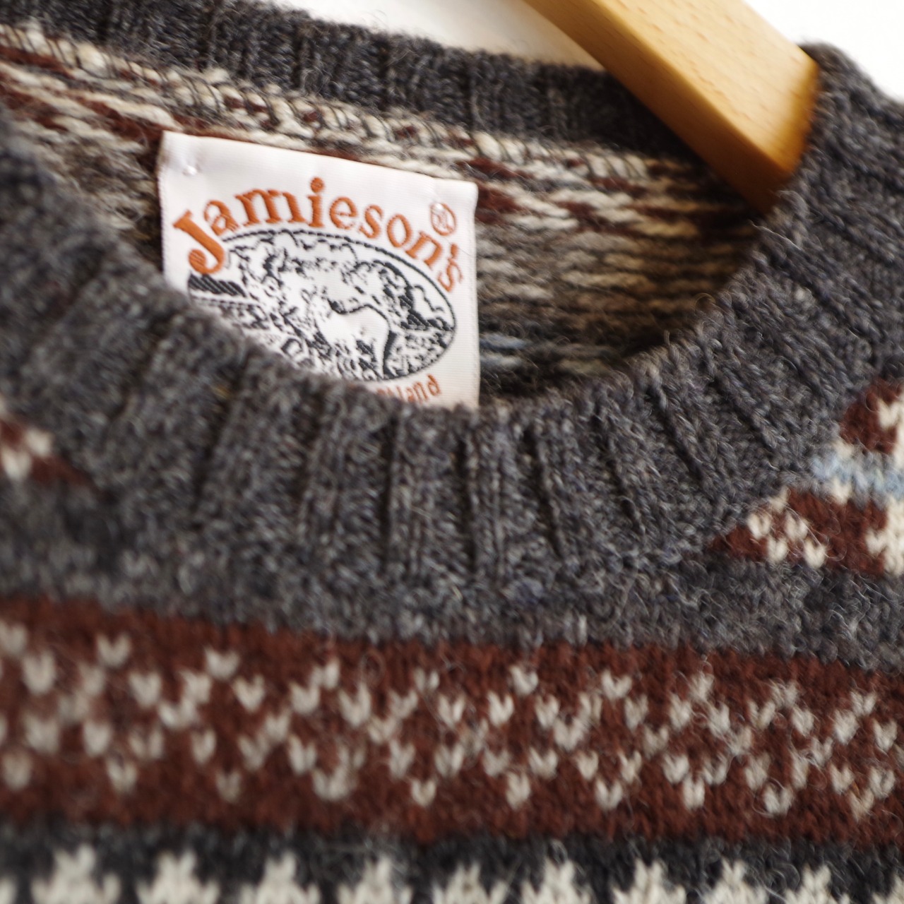 jamieson's Fair Isle Crew Neck Sweater