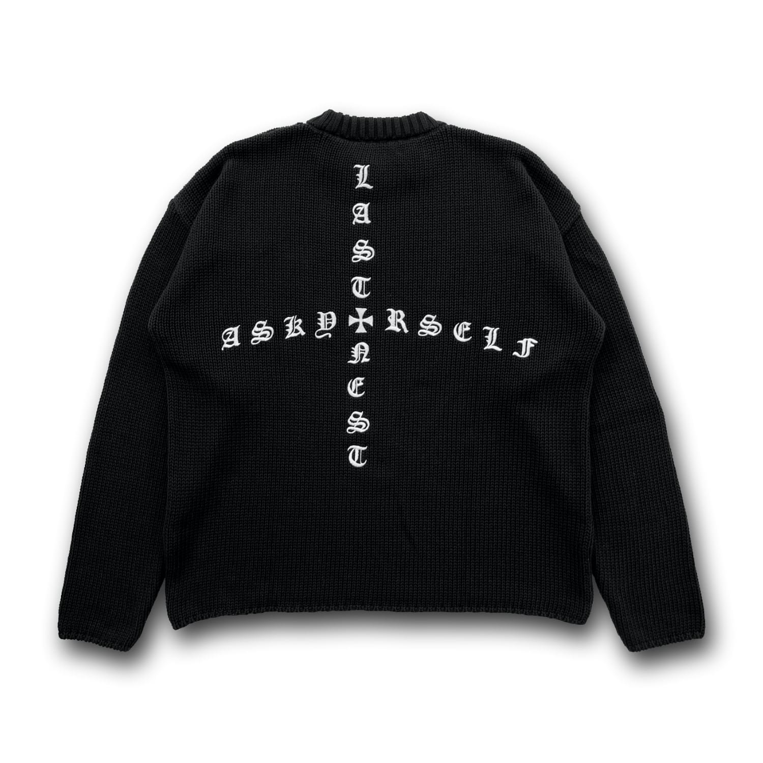 LAST NEST(ラストネスト) ASKYURSELF (アスクユアセルフ) LAST NEST x ASKYURSELF / L.N.A.Y CROSS KNIT | HOLICK