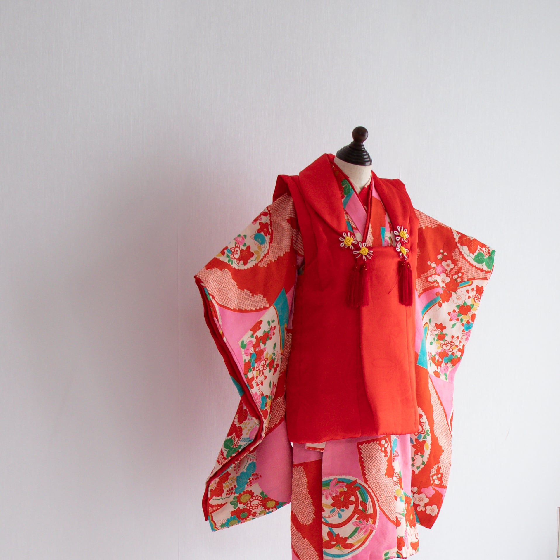 女の子被布style『花重ね』/SS3014 (対応身長目安 85㎝~93cm)