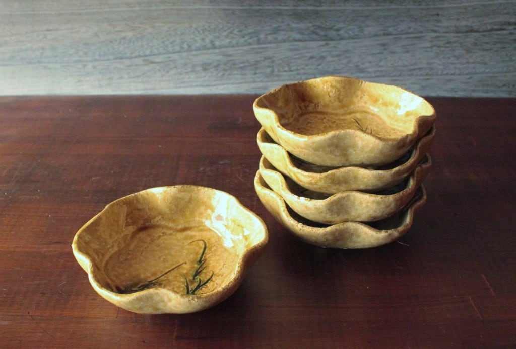 黄瀬戸足付花型鉢 | 棚橋淳陶房ーshop