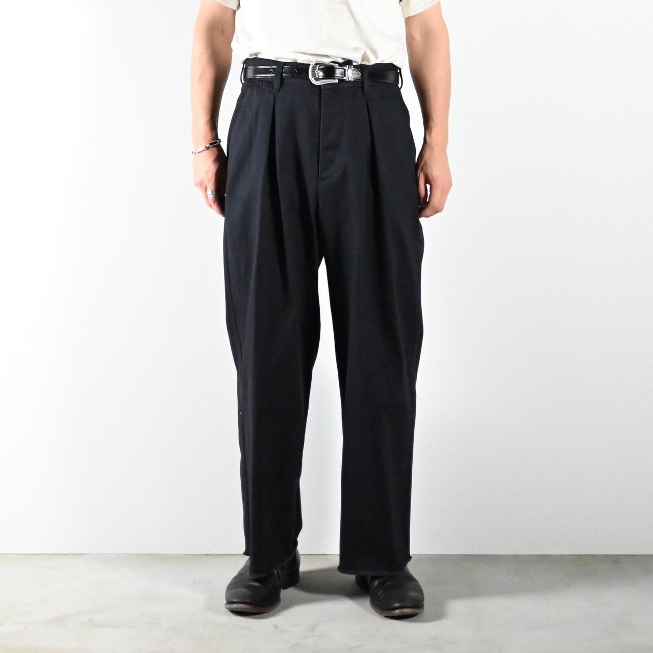 INTERIM(インテリム)TEXTURED DONEGAL BOUCLÉ DEADSTOCK HYPER BIG FLY FRONT SHIIRTS JACKET
