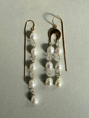 淡水パールK14GFピアス(ペア) | RUKUS