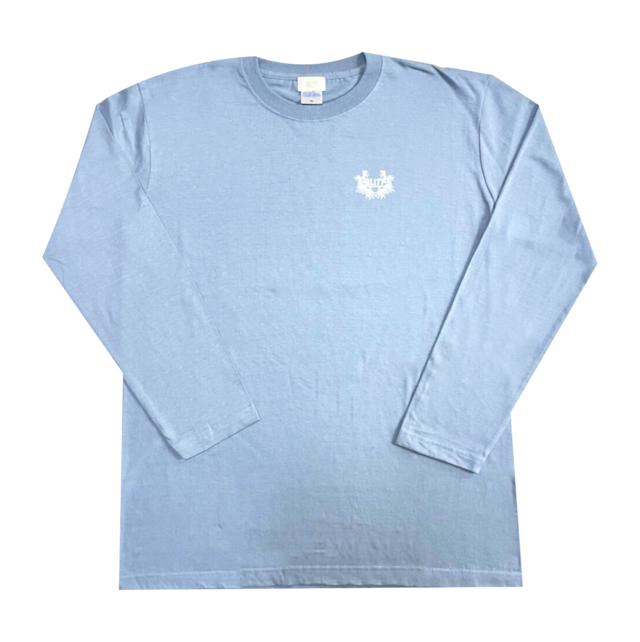 BLITT LOGO LEAF EMBLEM L/S TEE アシッドブルー