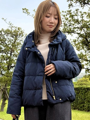 【N°9286!】ピーチスキンフードダウンジャケット (9205-58515)