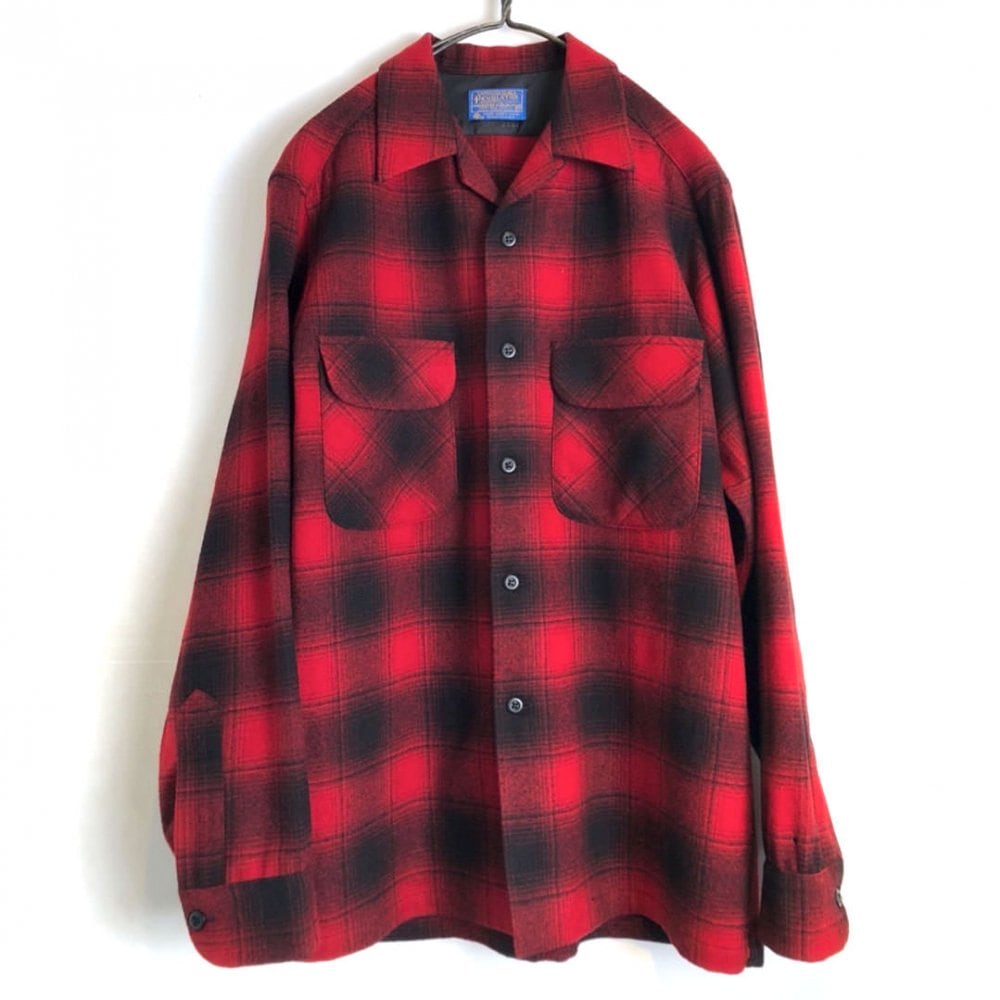 トップス 50S PENDLETON SHADOW CHECK WOOL SHIRT Pendleton [PENDLETON] Vintage Shadow Check Wool Shirt [1970s