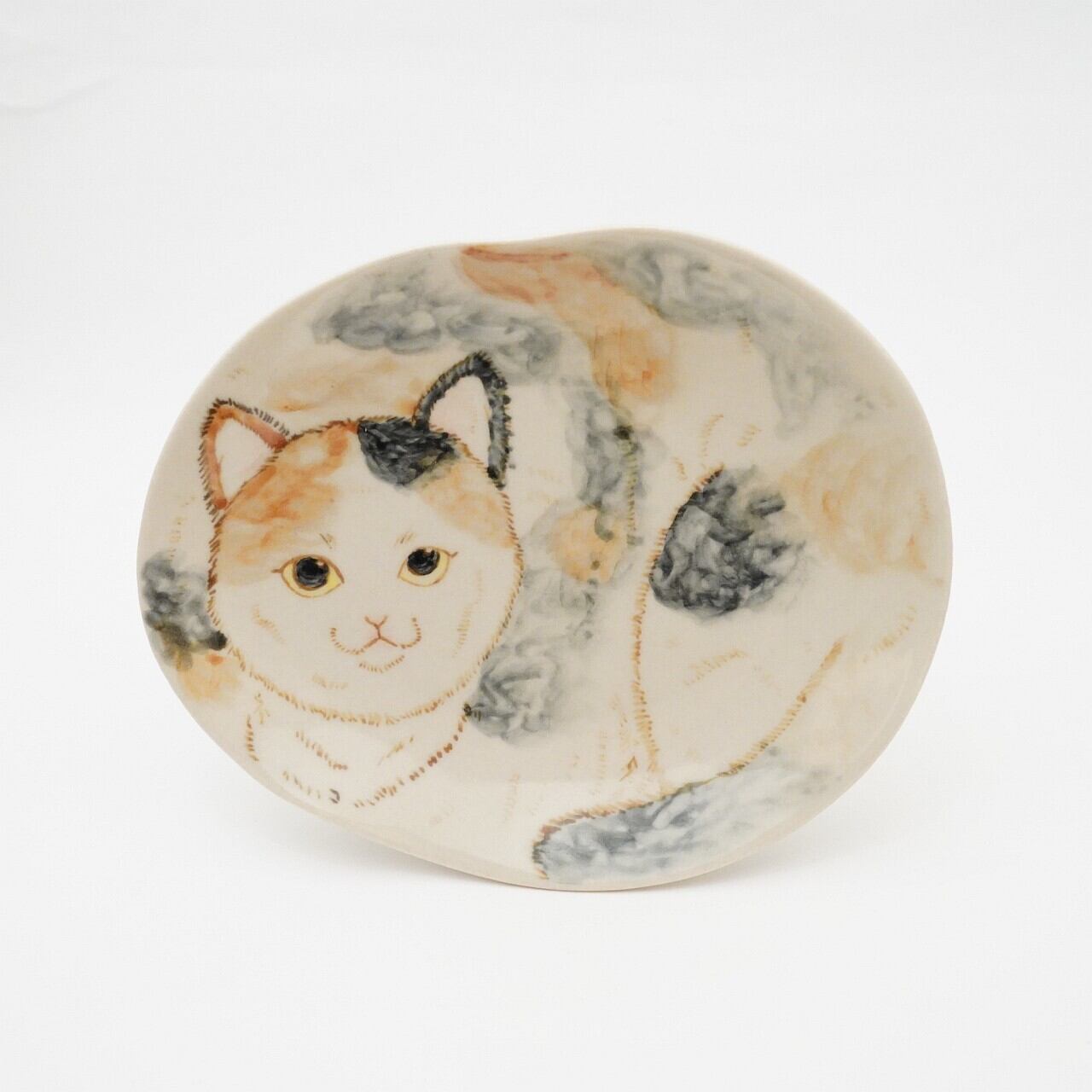 【猫舌屋 モリタアイコ】猫型皿 11-B