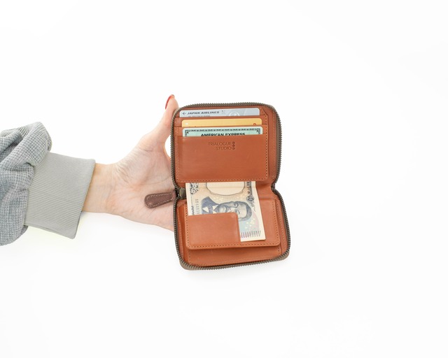 ZIP AROUND MINI WALLET【CM304】