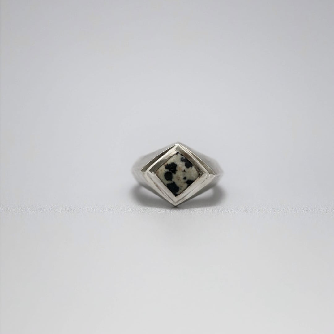 Monolith ring(ダルメシアンジャスパー)