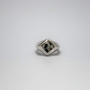Monolith ring(ダルメシアンジャスパー)