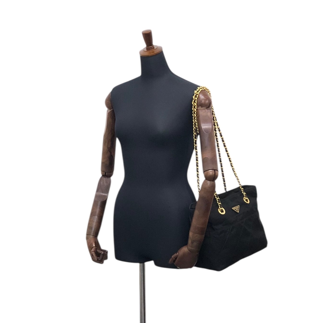 PRADA プラダ   ショルダーバッグ ブラック トライアングルロゴ ナイロン キルティング サフィアーノ g5c3is PRADA プラダ ショルダーバッグ ブラック トライアングルロゴ ナイロン