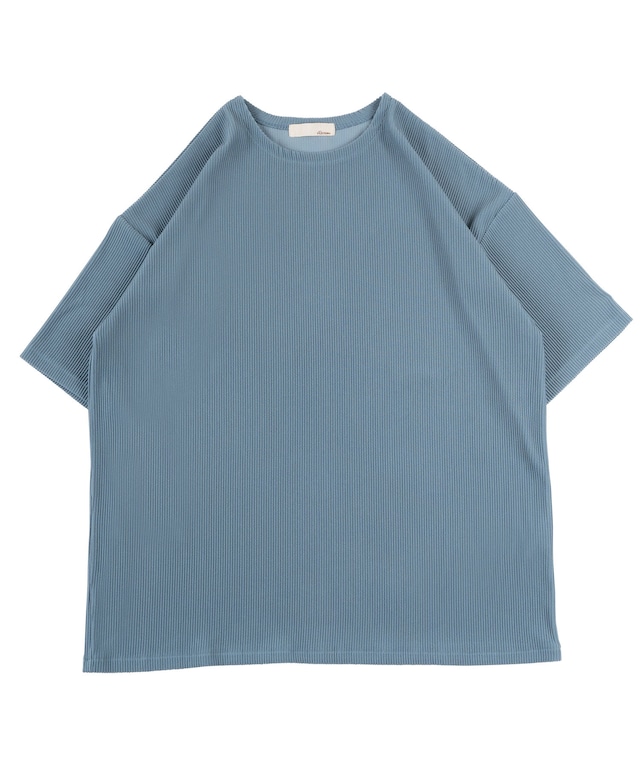 【#Re:room】DRY PLEATS STRETCH BIG T-shirts［REC686］