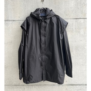 JUUN J  Hoody Outer Shirt  BLACK