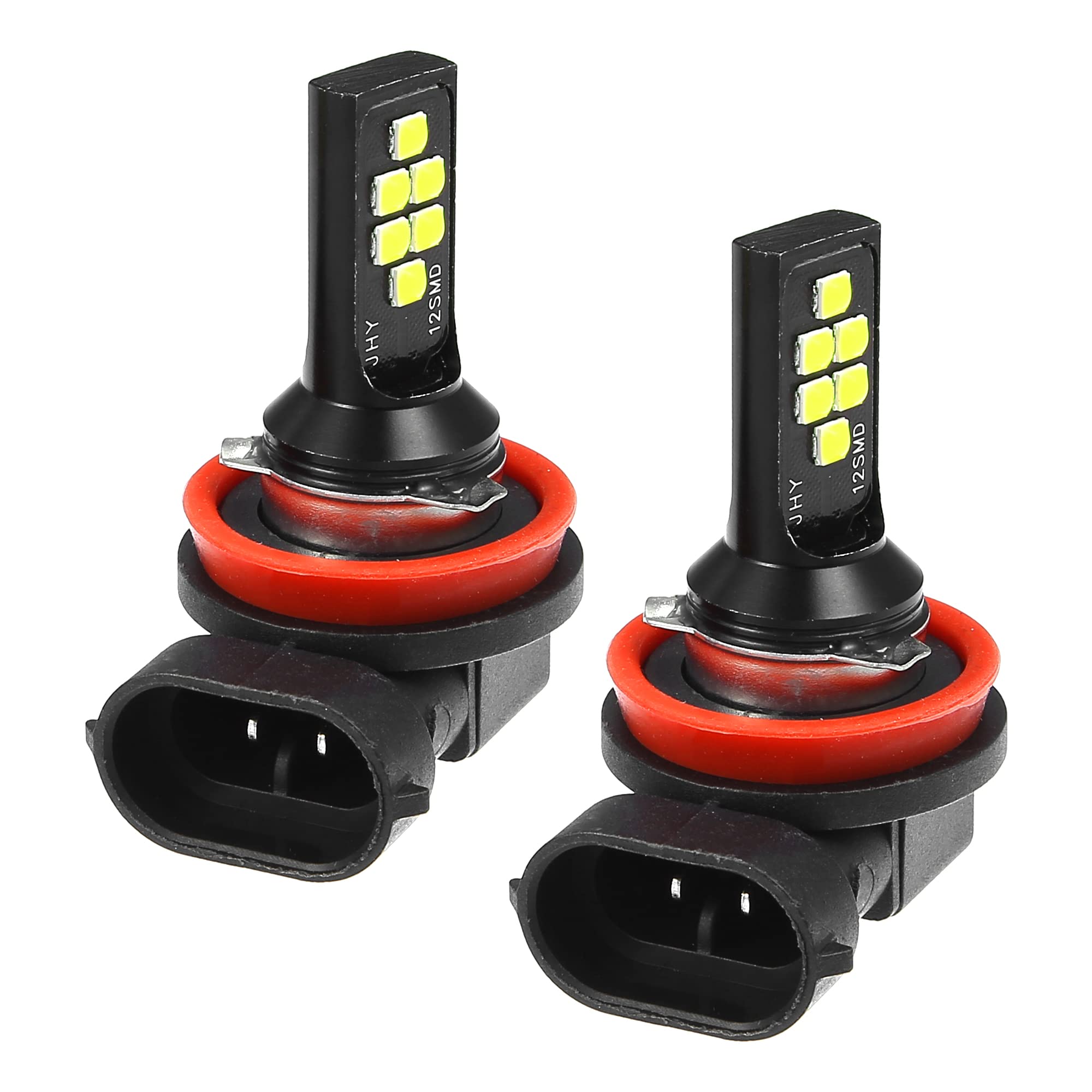 A ABSOPRO フォグランプ フォグランプ電球 LEDヘッドライト 1200LM ヘッドライトバルブ 3030チップ 9V-15V 車用 ランニングランプ アルミニウム H8 H11 ホワイト 1ペア
