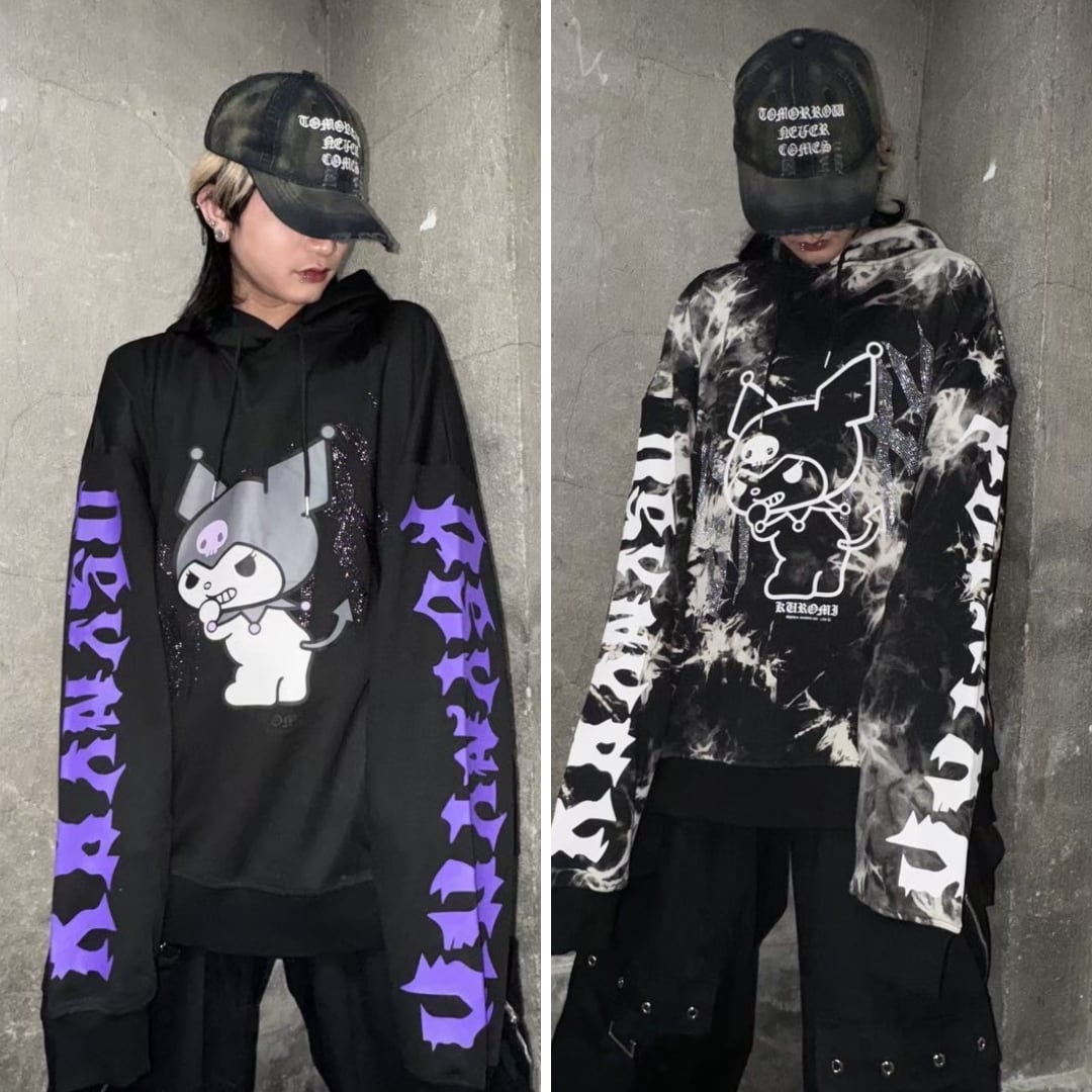 クロミ×PSYNYXX コラボレーション プルオーバーパーカー 地雷 サブカル