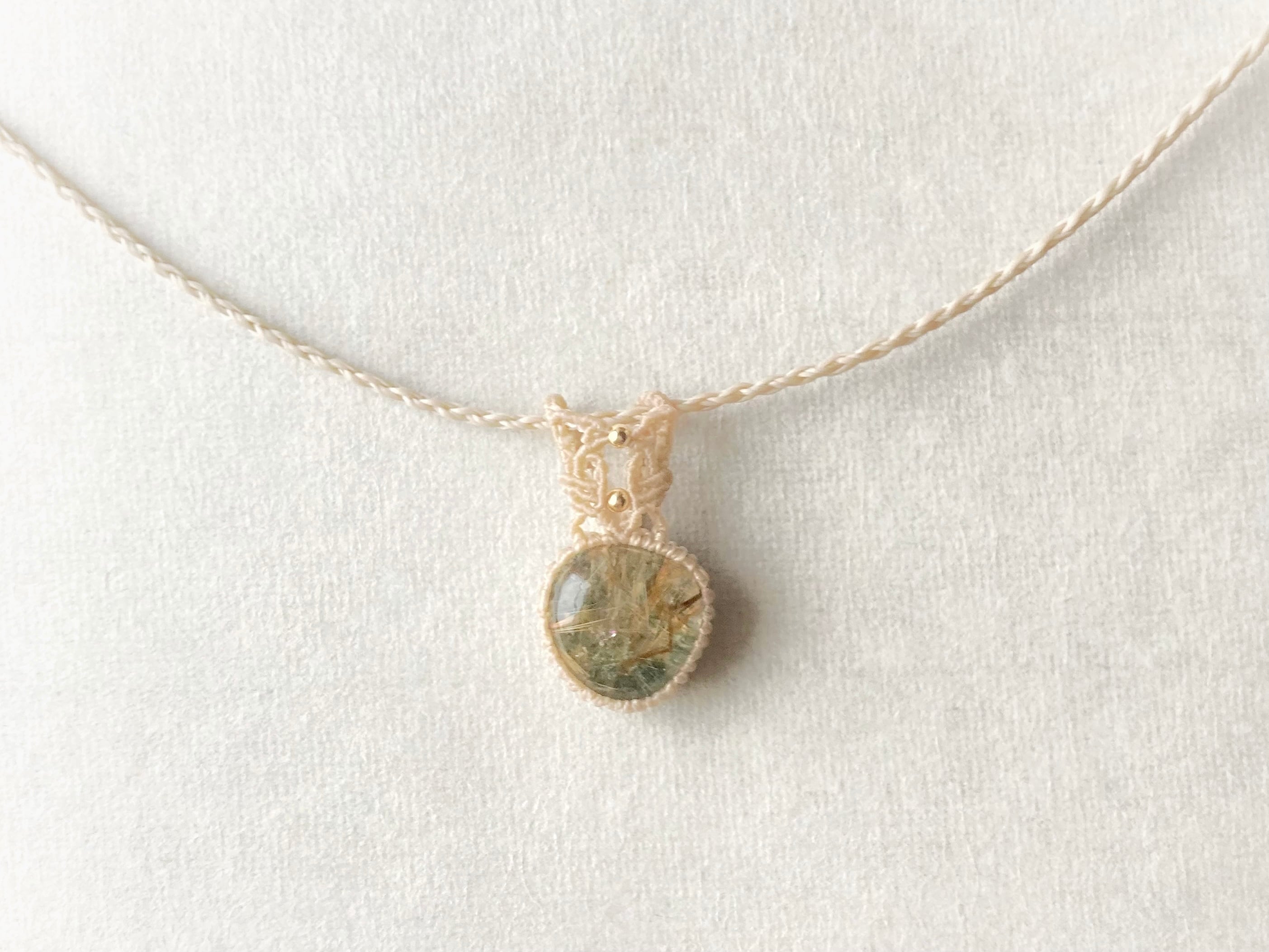 ヒマラヤ水晶 macrame necklace