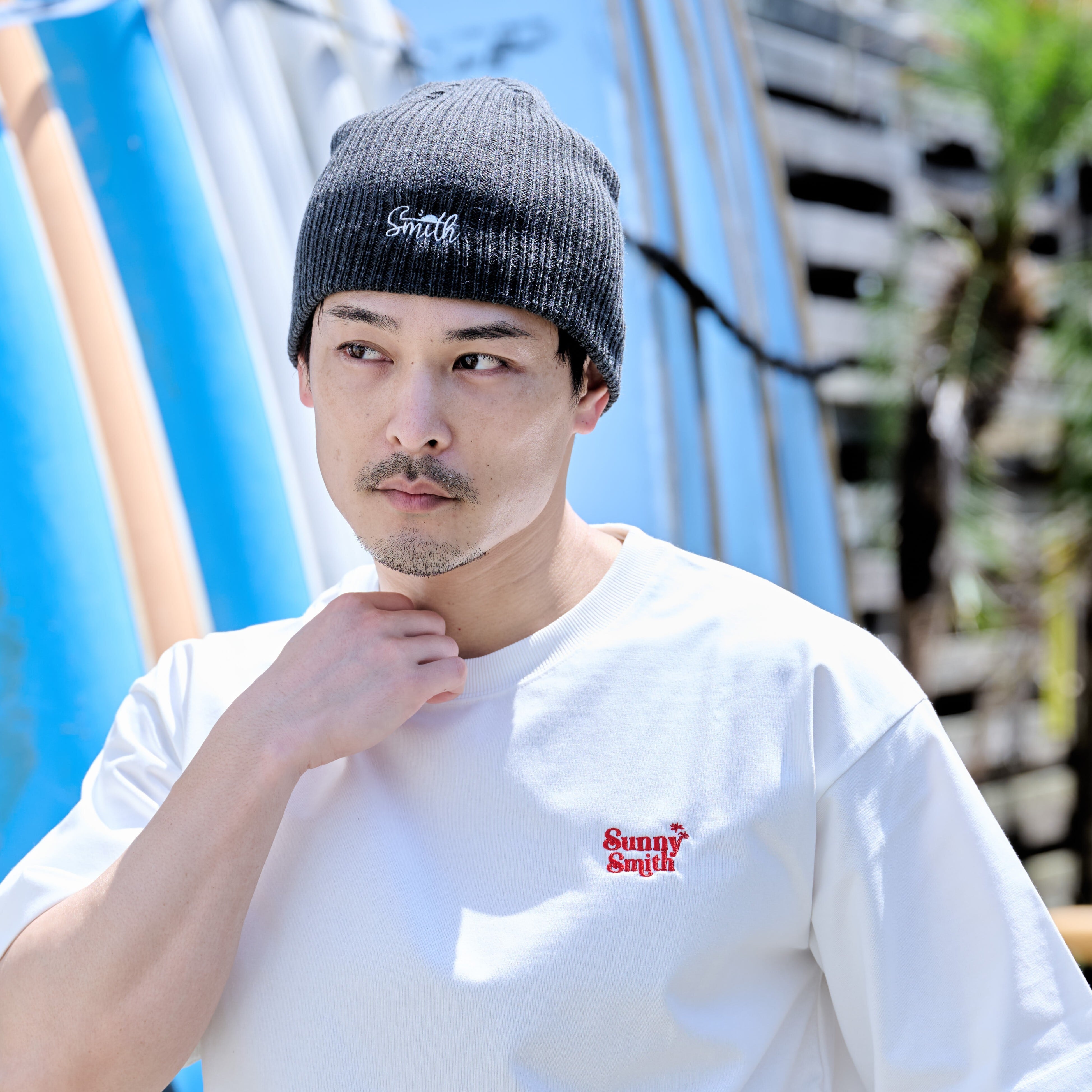 SunnySmith OGロゴワイドリブビーニー