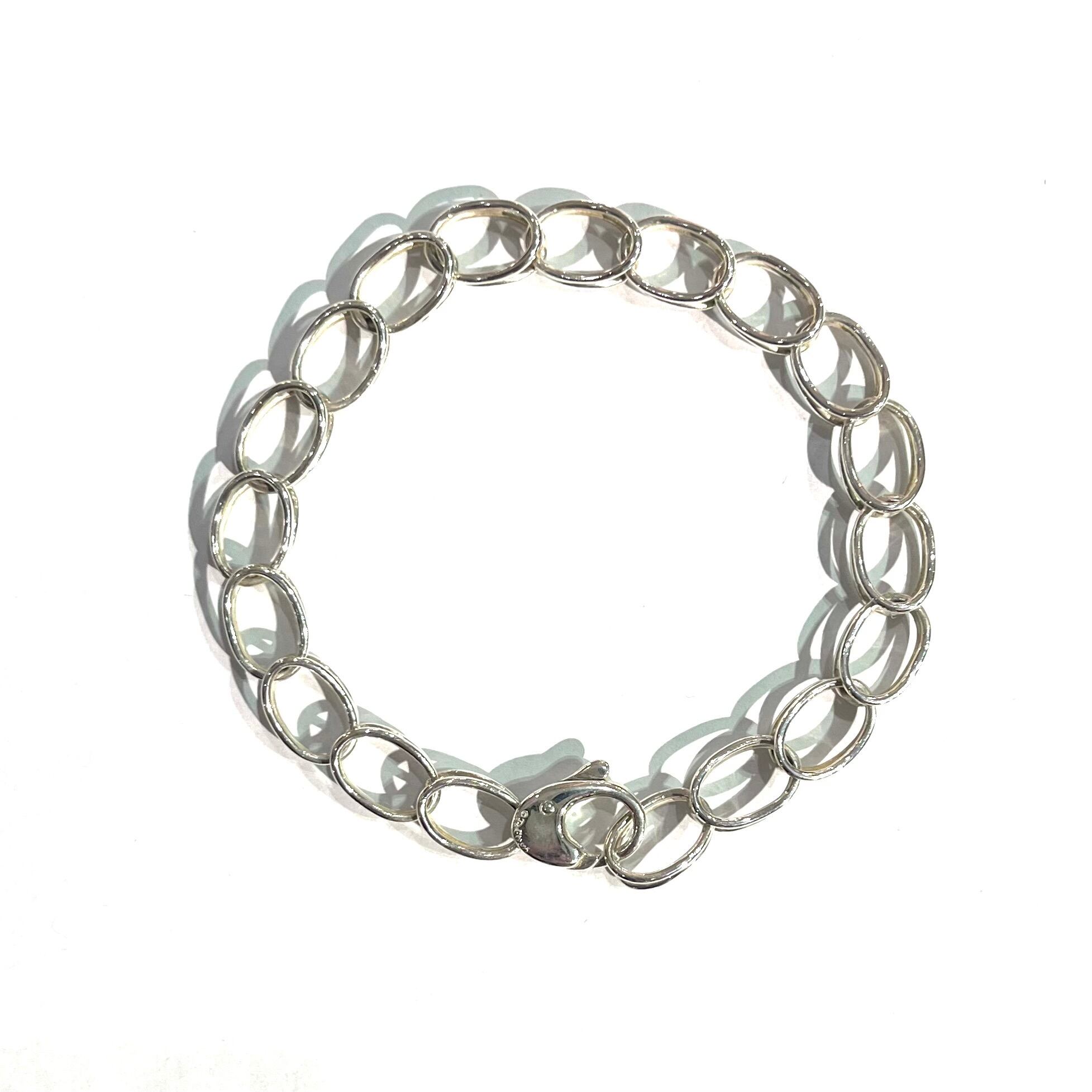 TIFFANY&CO. 】2049 Wリング リンクチェーン／シルバー925／19cm／秋冬