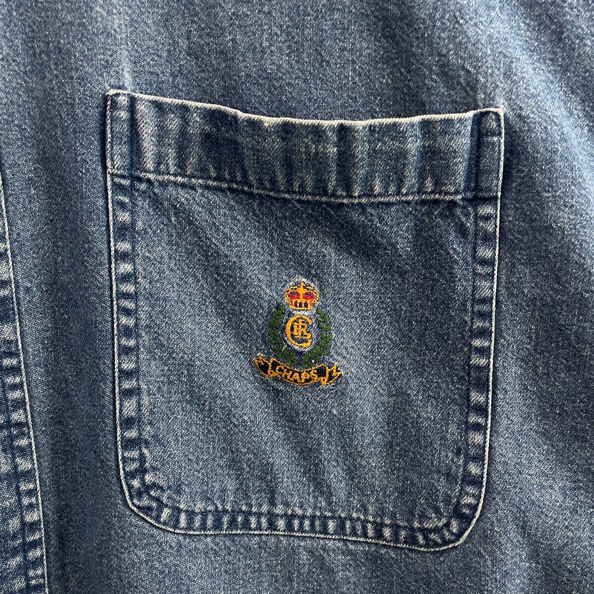 90年代 CHAPS Ralph Lauren チャップス ラルフローレン 長袖 デニム