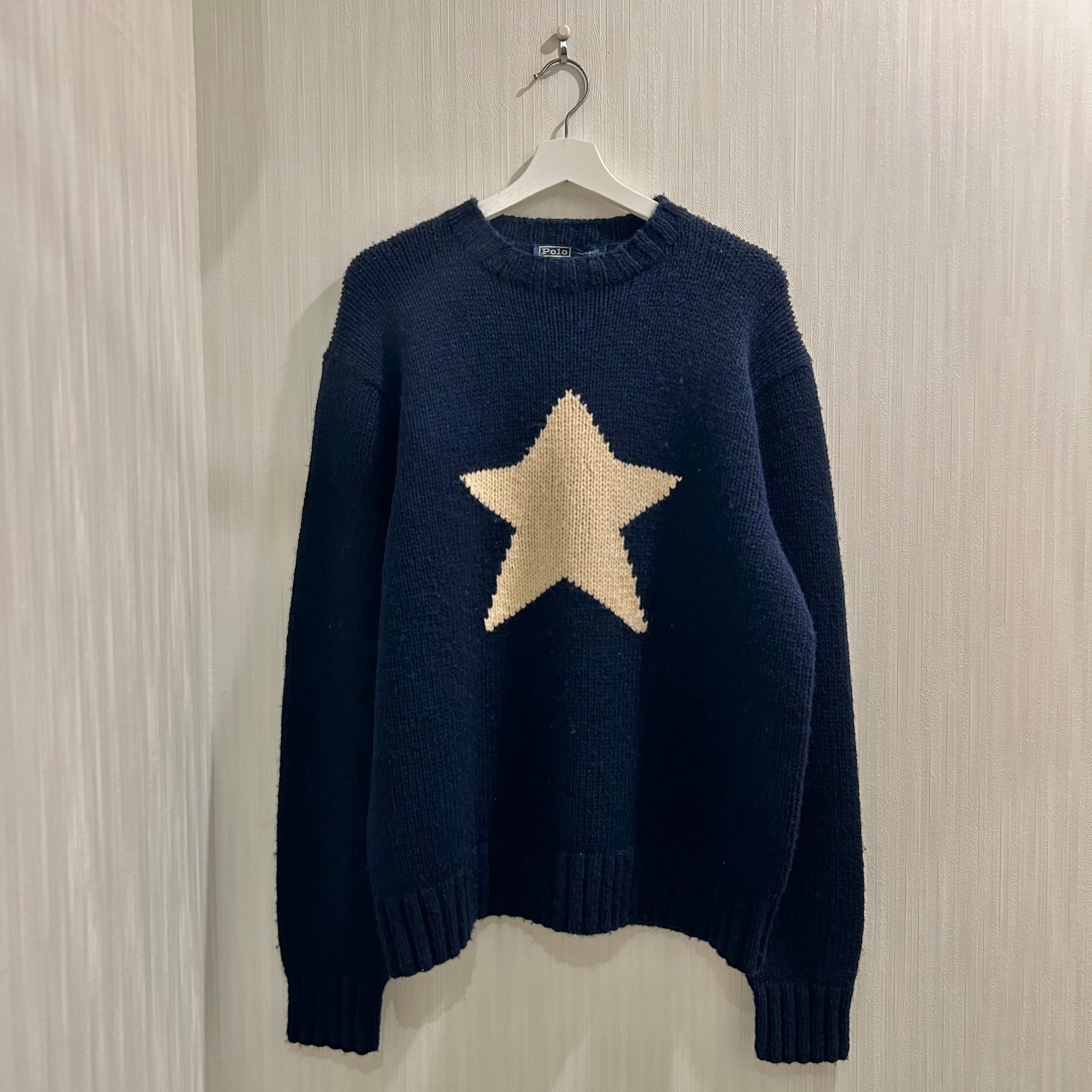 Dead Stock!! Special!! 1990s Polo by Ralph Lauren "Star" Hand Knit【DST】