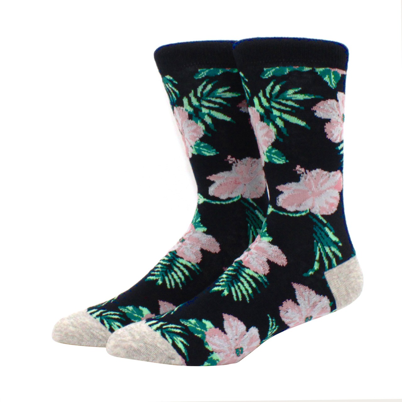 Flower Pattern crew socks フラワーパターンソックス - 1