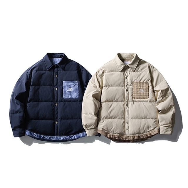 Patch Pocket Check Pattern Panel Jacket [2267]