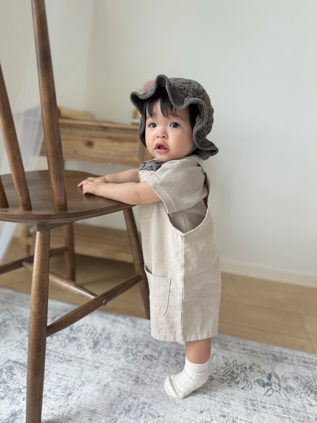 残り1点 即納⌇115cm ハーフ丈 オーバーオール