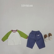 韓国子供服 / 26Autumn / soybean / カラー バベルパンツ / キッズ服 / ジュニア服 / 秋服 *XS~JM*