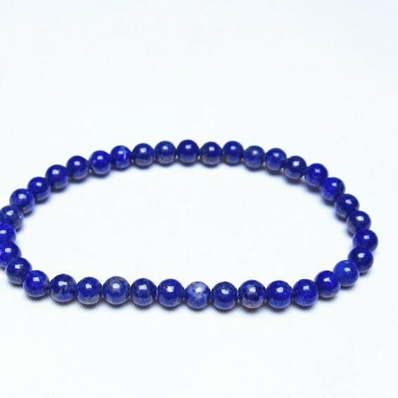 ラピスラズリ ブレスレット 5mm 一点物 メール便可 [M便 1/10] 111-48314