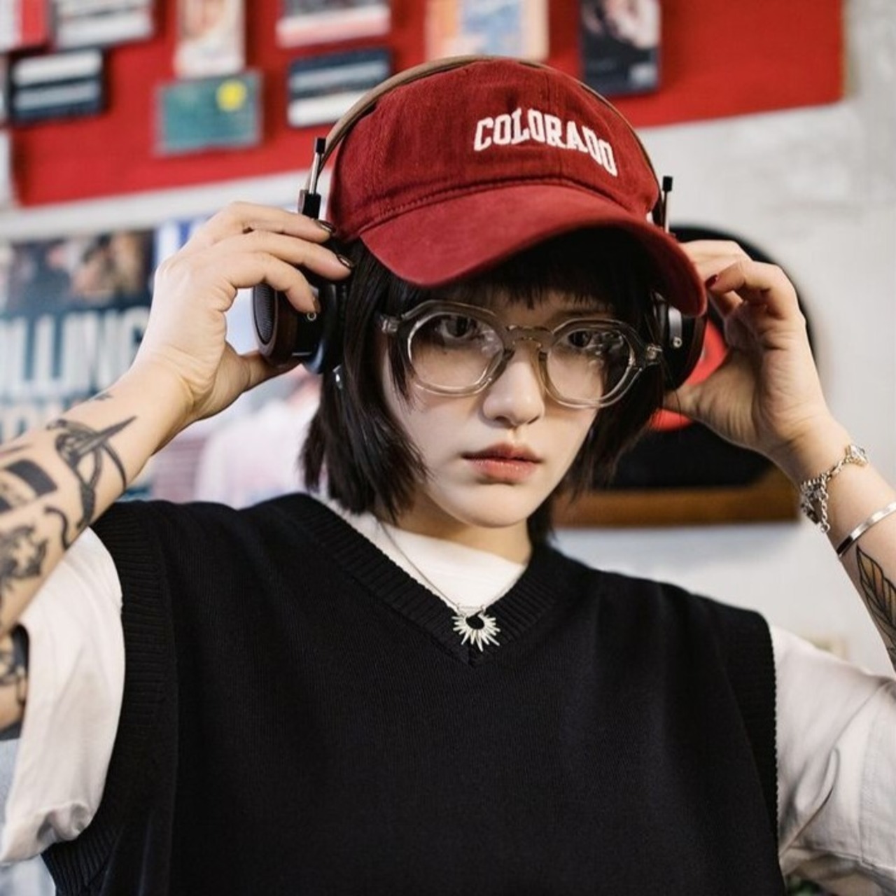 Retro Thick Acetate Glasses -crown panto- / レトロ シック アセテート メガネ -クラウンパント-