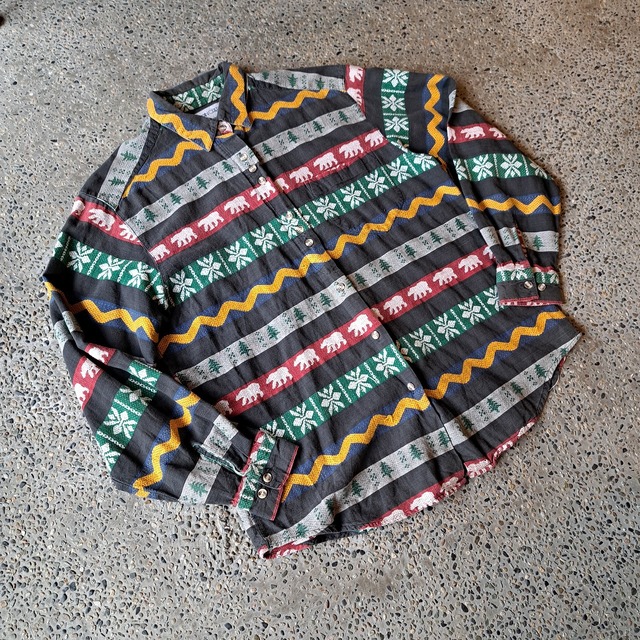 総柄シャツ used [412063]