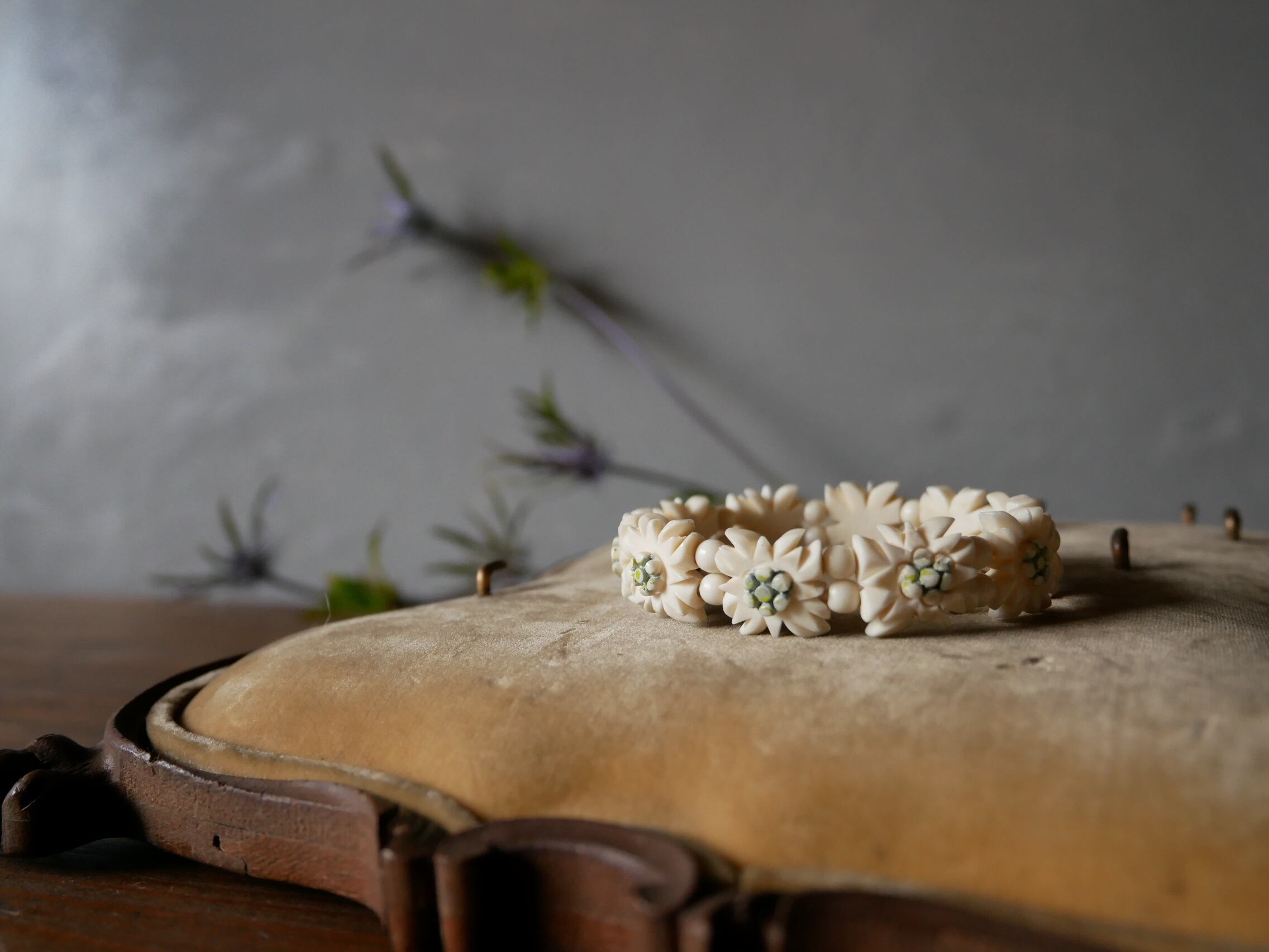 フランスアンティーク エーデルワイス ブレスレット