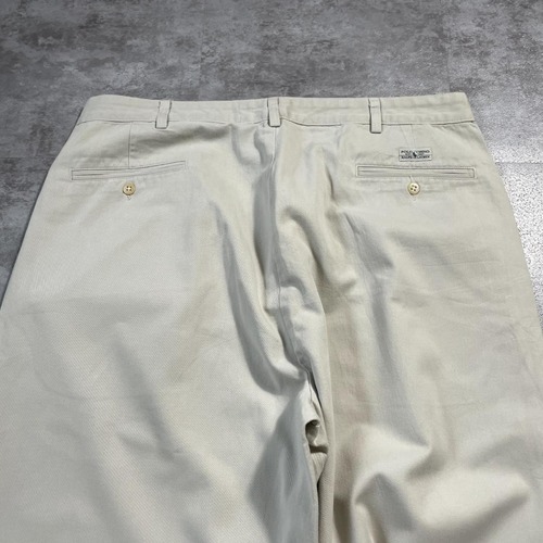 90-00s Ralph Lauren USA製 38×30 ホワイトチノパンツ 詳細写真13