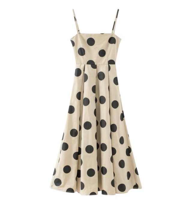 Black dot dress