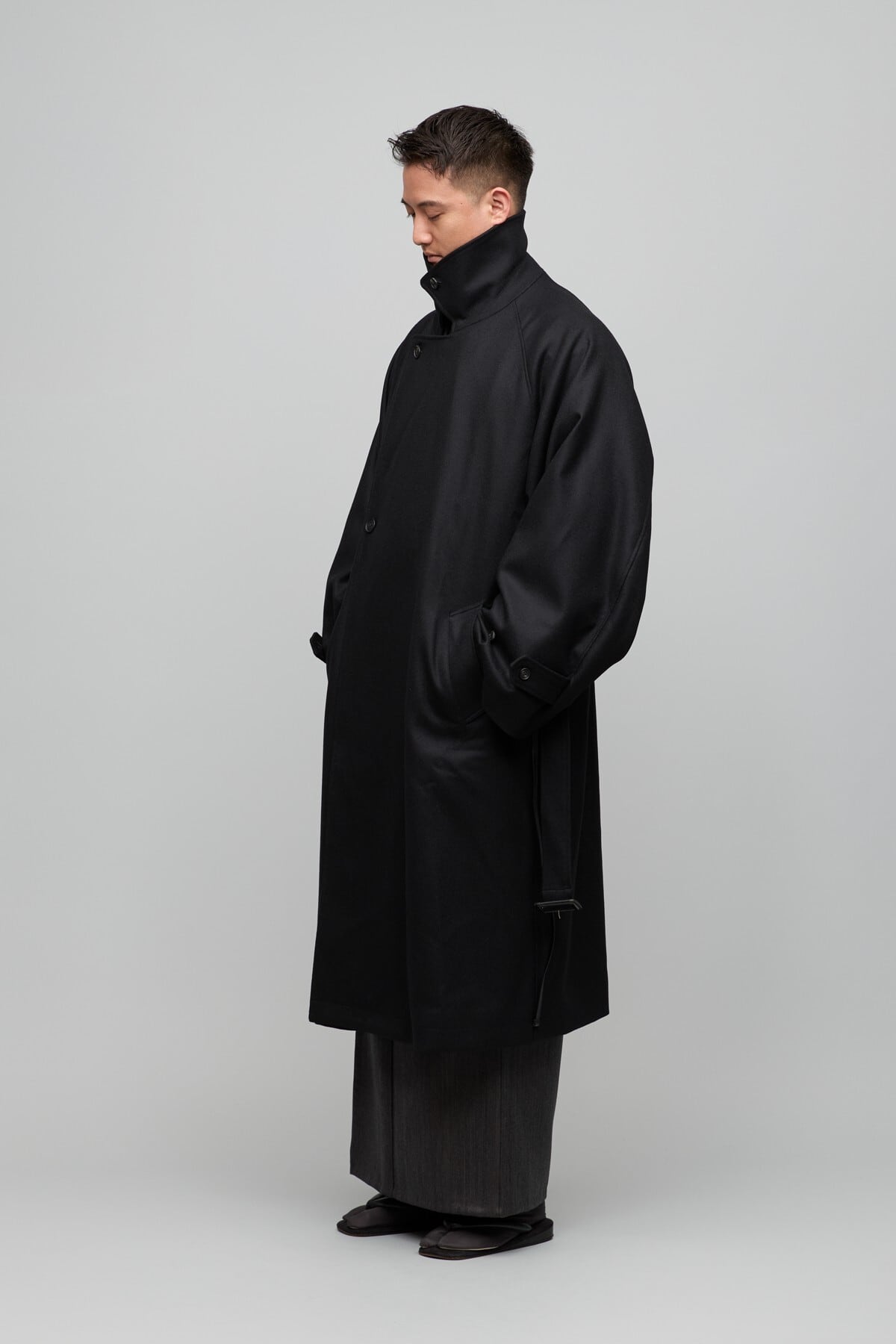 コート / Y. & SONS × ssstein / WOOL MELTON OVERSIZED DOUBLE
