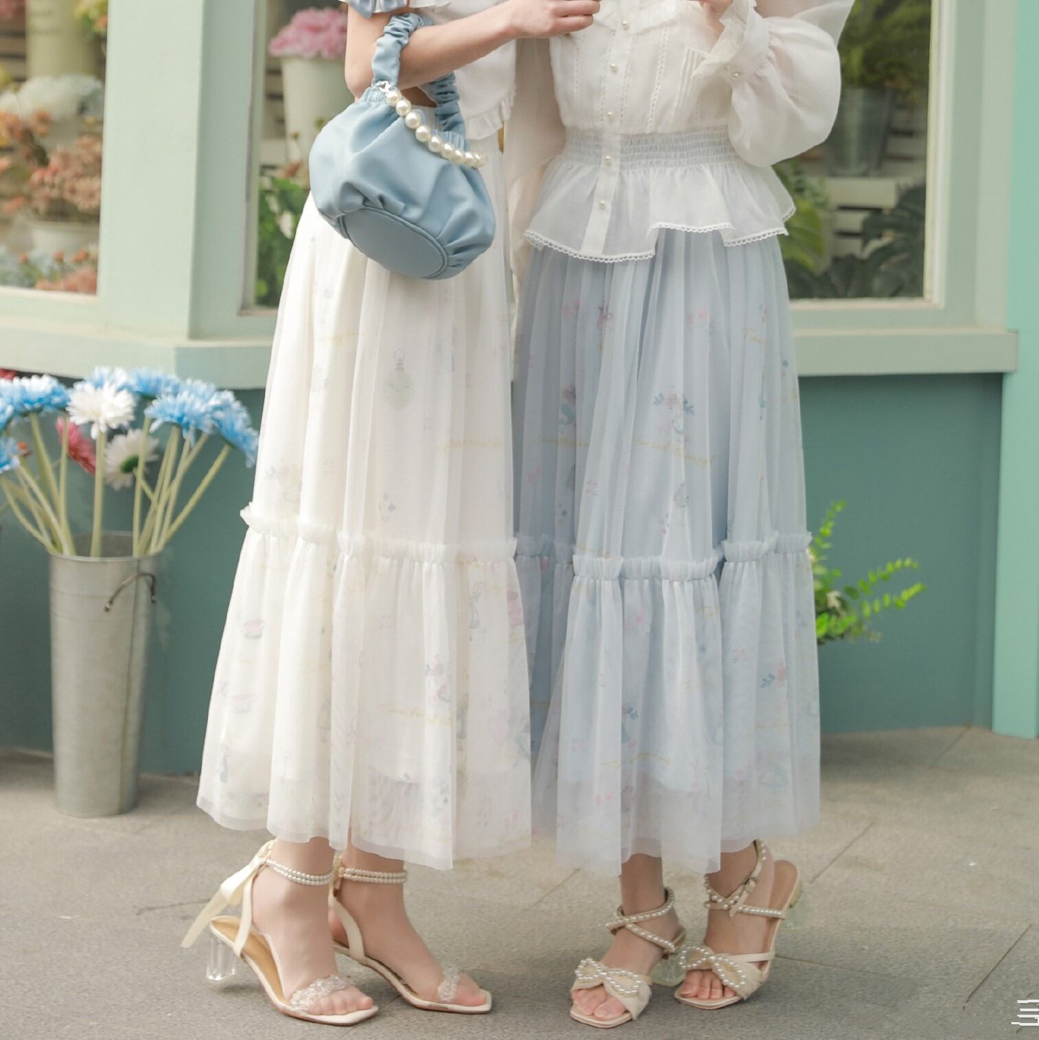 308 レディース ディズニー アリス 公認 ロリータ 可愛い ロング スカート M0b6b7 Lachouette