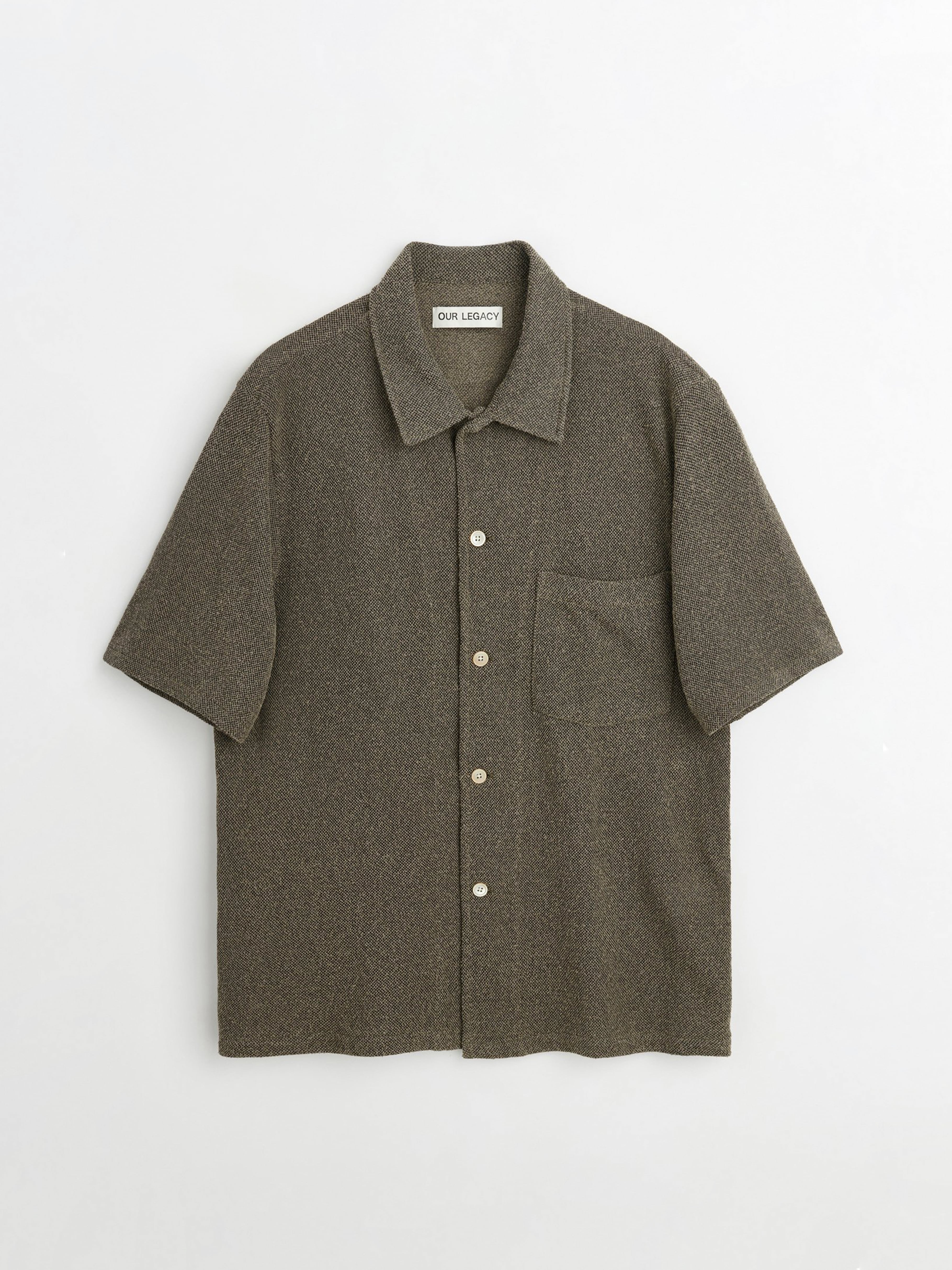 OUR LEGACY　BOX SHIRT SHORTSLEEVE　Muck Boucle　M2232BMUB | BEST PACKING STORE