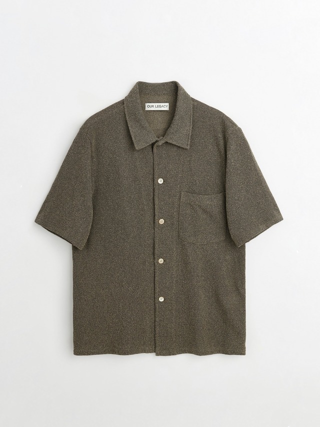 OUR LEGACY　BOX SHIRT SHORTSLEEVE　Muck Boucle　M2232BMUB